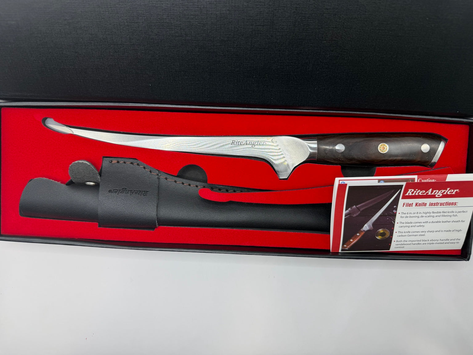 RiteAngler 12-inch German steel fillet knife product view 2