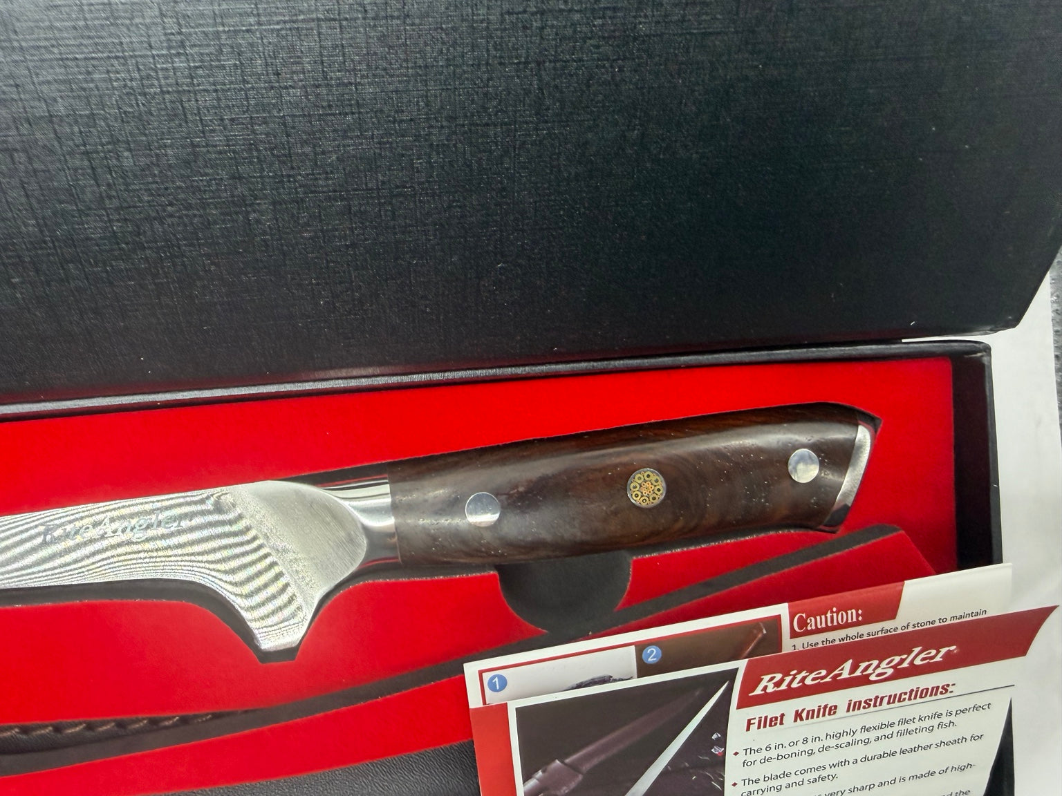RiteAngler 12-inch German steel fillet knife product view 4